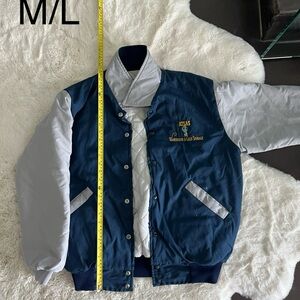 Blue and Gray Varsity Jacket